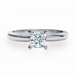 Classic Princess Cut Diamond Engagement Ring