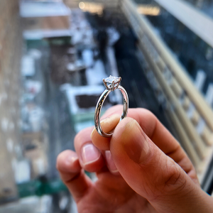Classic Princess Cut Diamond Engagement Ring - Photo 5