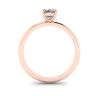 Classic Oval Diamond Solitaire Ring Rose Gold, Image 2