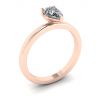 Classic Pear Diamond Solitaire Ring Rose Gold, Image 4