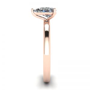 Classic Pear Diamond Solitaire Ring Rose Gold - Photo 2