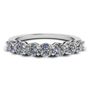 Eternal Seven Stone Diamond Ring in 18K White Gold