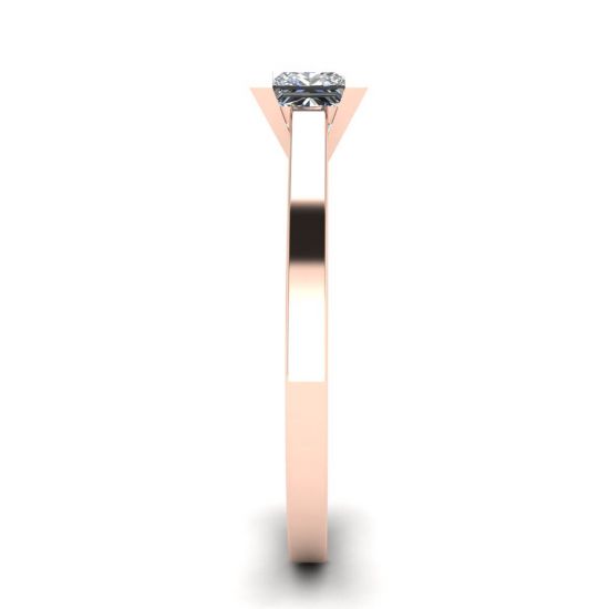Princess Cut Diamond Ring in 18K Rose Gold, More Image 1