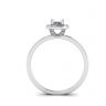 Oval Diamond Halo Engagement Ring, Image 2