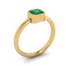 Stylish Square Emerald Ring in 18K  Yellow Gold, Image 4