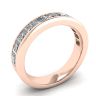 Eternity Princess Cut Diamond Ring Rose Gold, Image 4