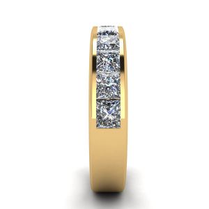 Eternity Princess Cut Diamond Ring  Yellow Gold - Photo 2