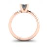 Rose Gold Ring with Princess Cut Diamond, Image 2