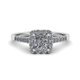 Halo Princess Cut Diamond Ring Halo Princess Cut Diamond Ring