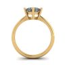 Rhombus Princess Diamond Solitaire Ring Yellow Gold, Image 2