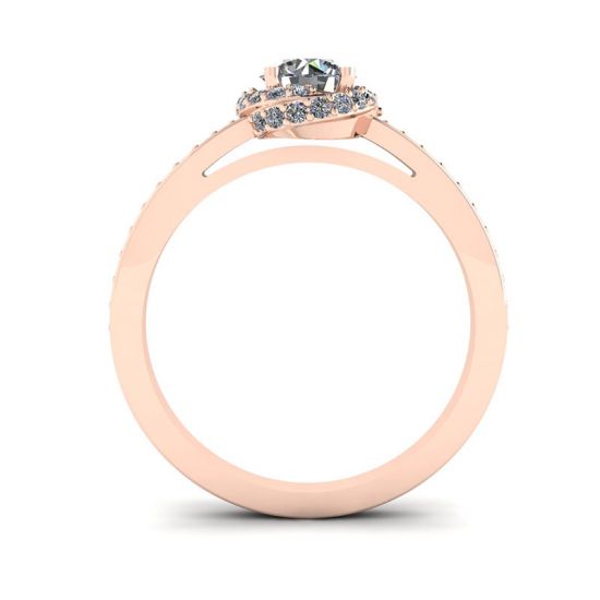 Rose Gold Ring with Diamonds, More Image 0