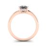 Princess Cut Simple Solittaire Ring in Rose Gold, Image 2