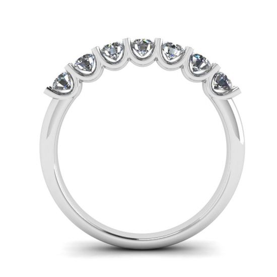 Classic Seven Round Diamond Ring White Gold, More Image 0