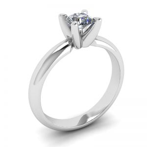 Solitaire Diamond Ring V-shape  - Photo 3