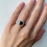 Princess Black Diamond Ring, Image 5