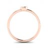 Round Diamond Small Ring La Promesse Rose Gold, Image 2