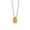 Pear Shaped Fancy Yellow Diamond Chain Necklace Yellow Gold, Image 2