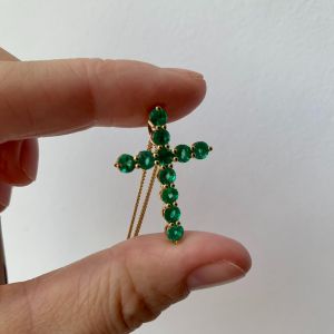 Emerald Cross Pendant - Photo 5