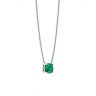1/2 carat Round Emerald on White Gold Chain, Image 2