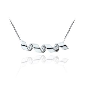 Smile Necklace with 0.99 cts of Diamonds - Ruban Collection