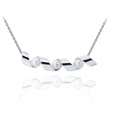Smile Necklace with Sea Pearls - Ruban Collection