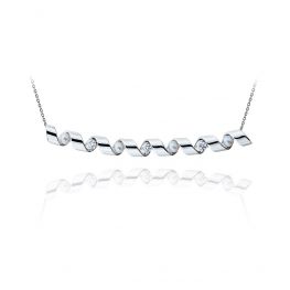 Big Smile Necklace with Diamonds and Sea Pearls - Ruban Collection
